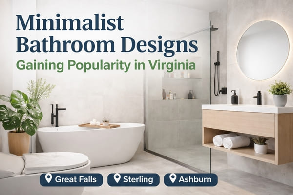 Minimalist Bathroom Designs Gaining Popularity in Virginia